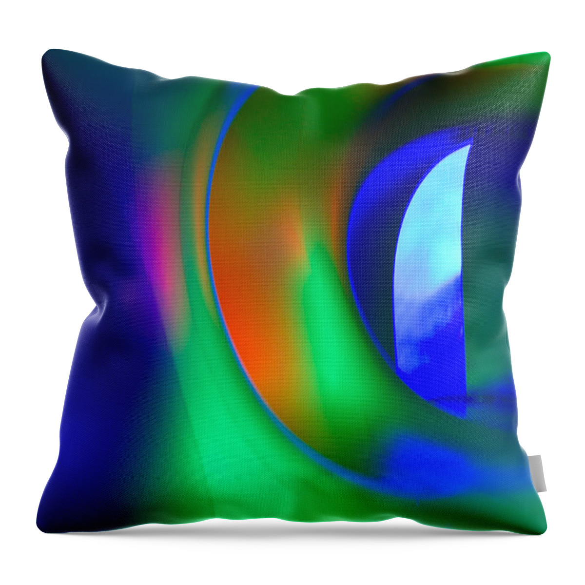 Abstract Throw Pillow featuring the photograph Bending Light 3 by Christie Kowalski