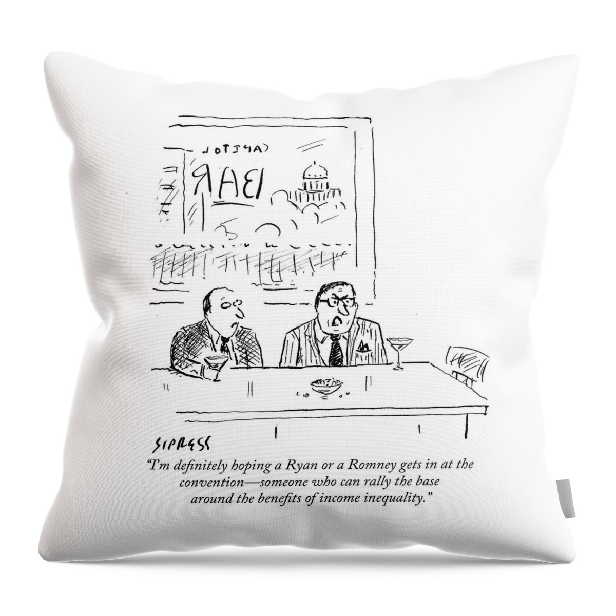 Benefits Of Income Inequality Throw Pillow