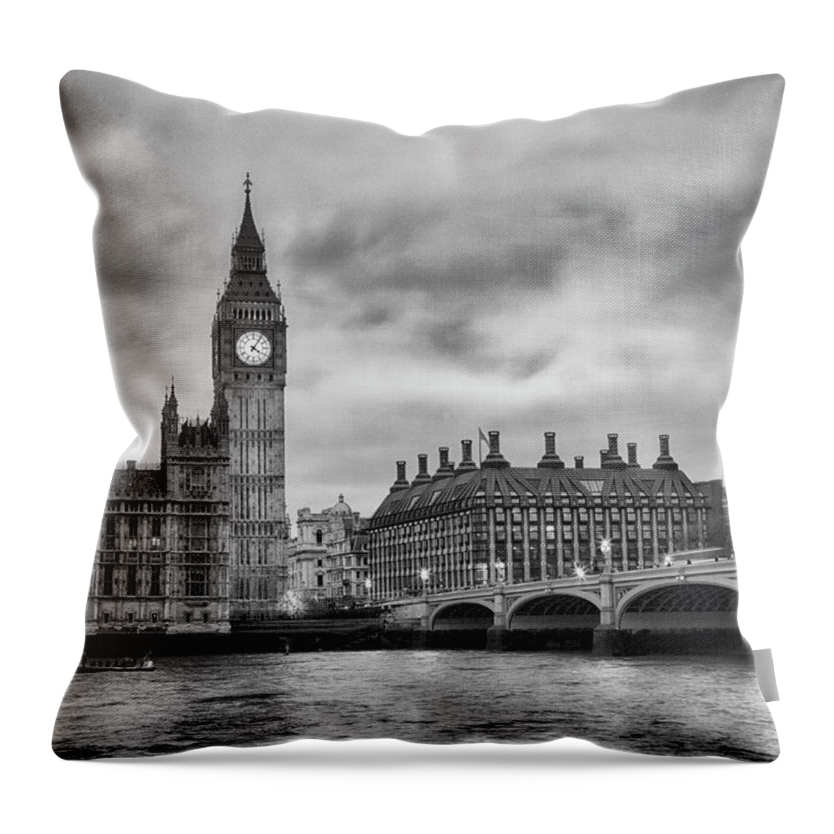 Clock Tower Throw Pillow featuring the photograph Big Ben by Elisabeth Pollaert Smith