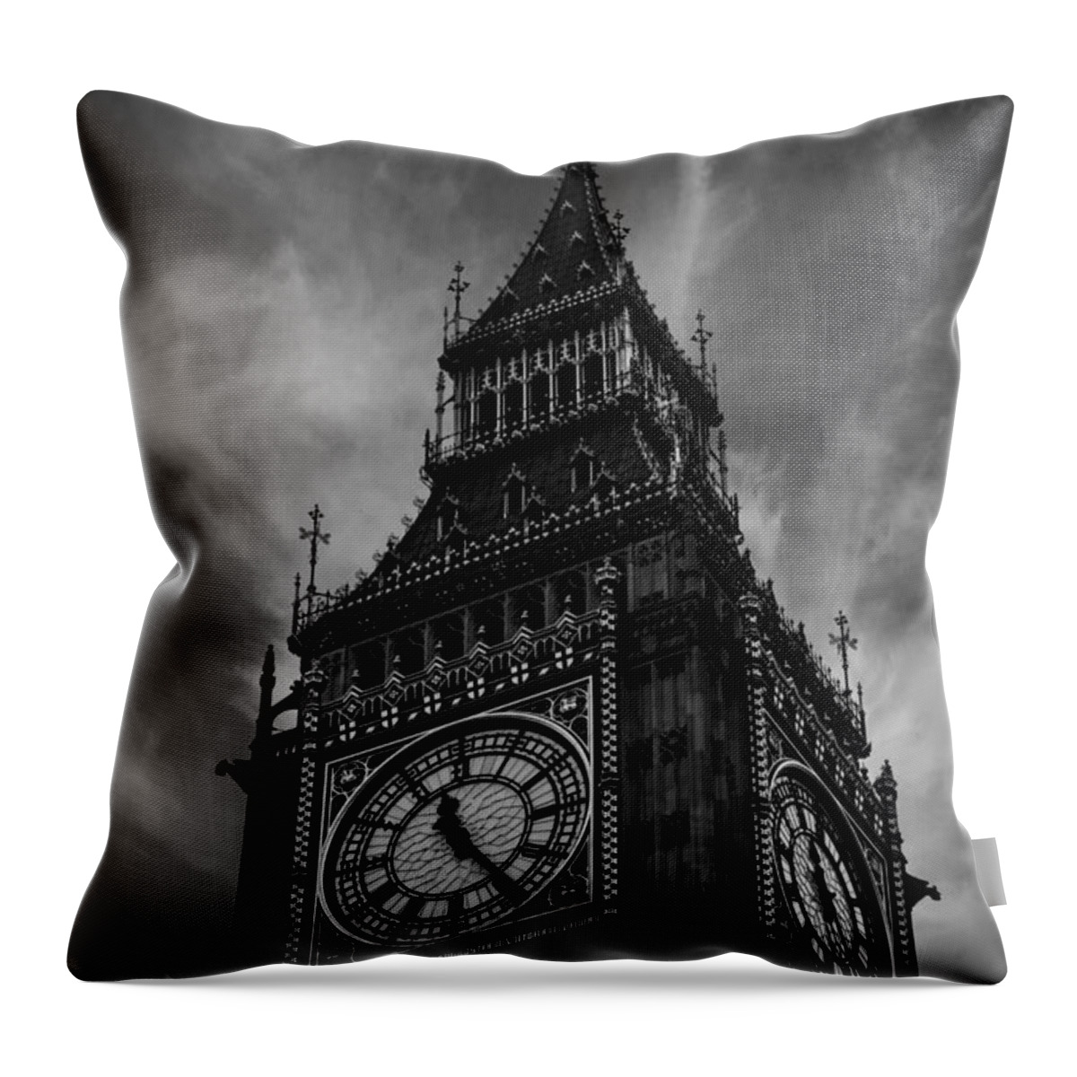 Bigben Throw Pillow featuring the photograph Big Ben London by Martin Newman