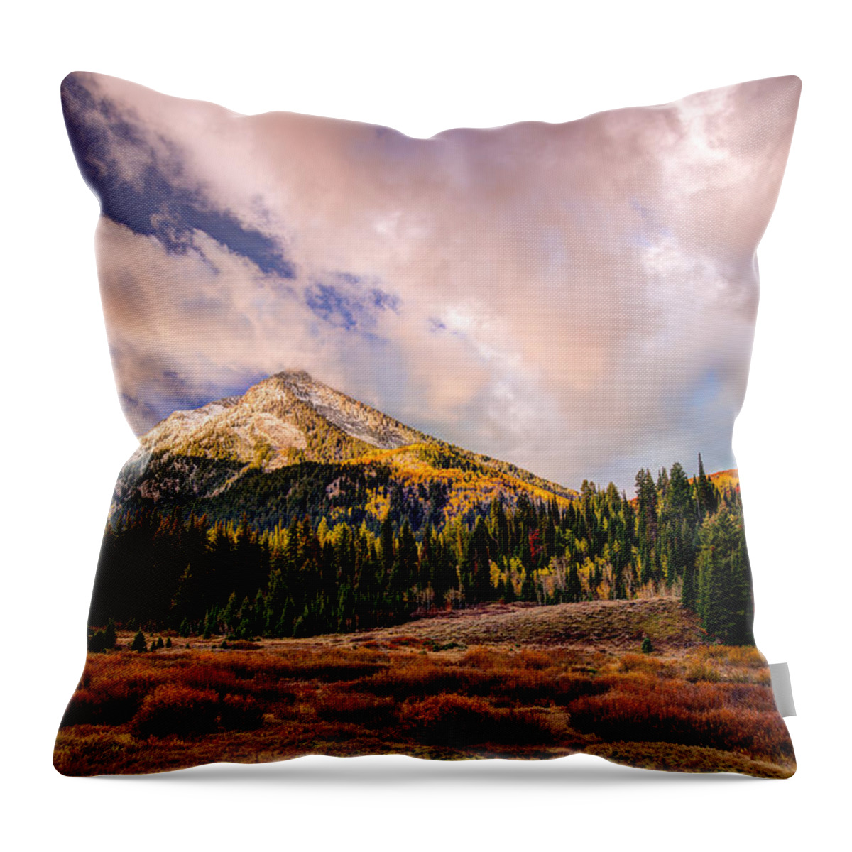 Utah Throw Pillow featuring the photograph Big Cottonwood Canyon by Dustin LeFevre