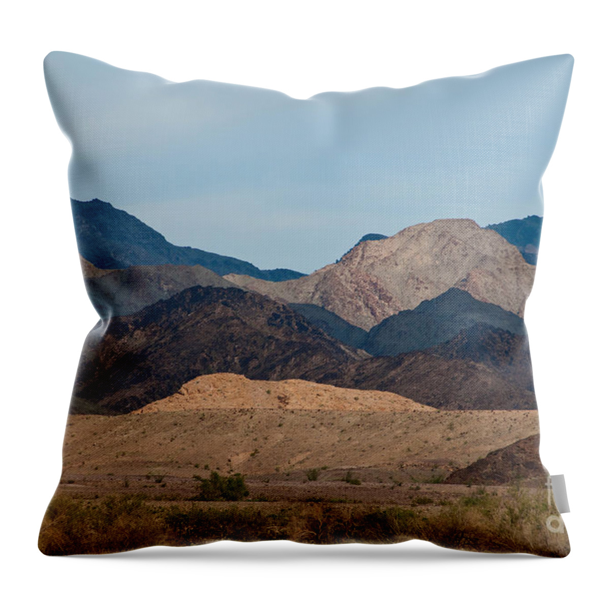 Mountain Throw Pillow featuring the photograph Big Maria Mountains by Mark Newman