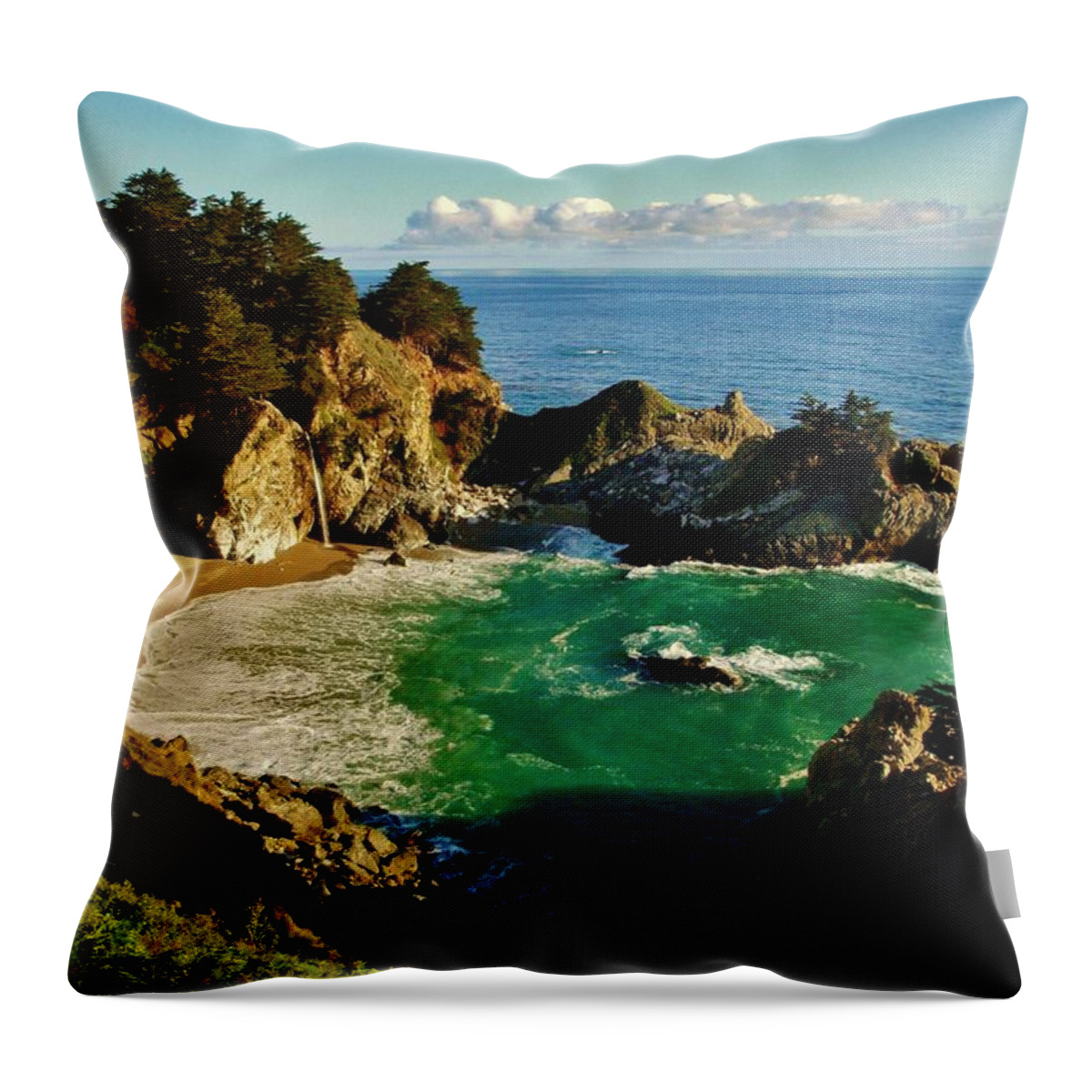 Big Sur Throw Pillow featuring the photograph Big Sur by Benjamin Yeager