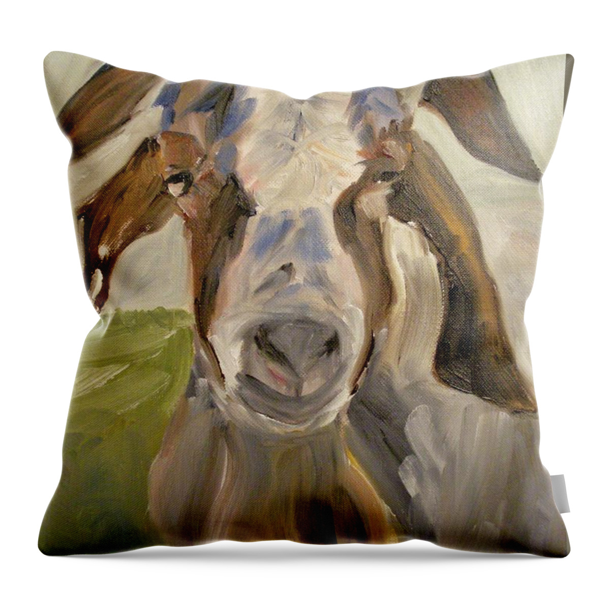 Billy Throw Pillow featuring the painting Billy by Donna Tuten
