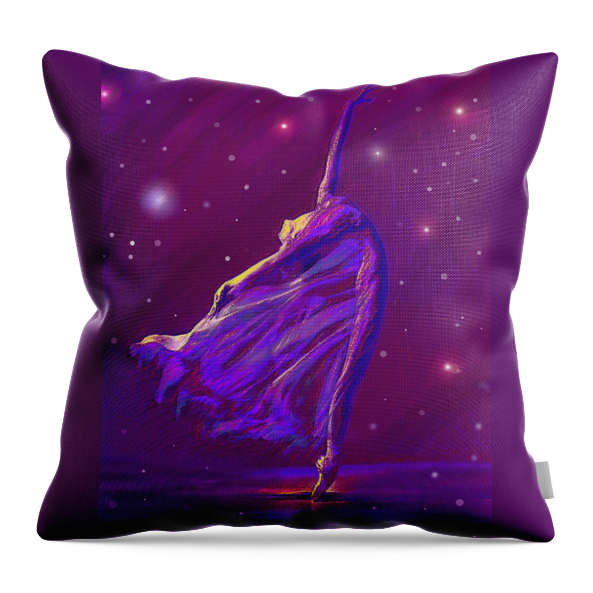Jane Schnetlage Throw Pillow featuring the digital art Birth Of The Cosmos by Jane Schnetlage