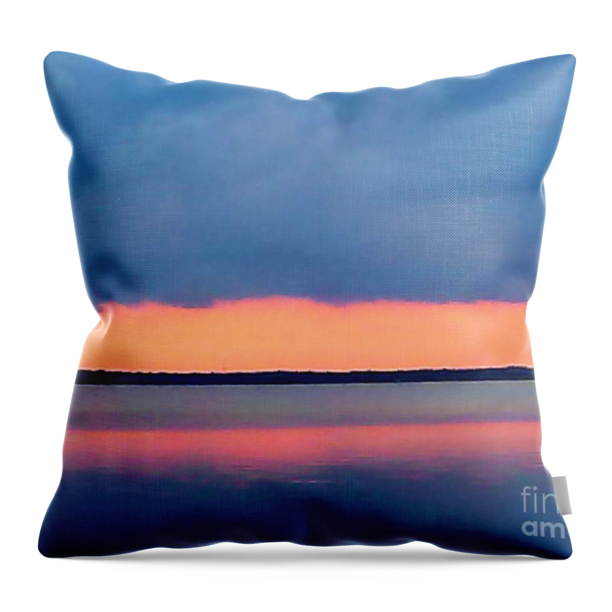 Sunset Throw Pillow featuring the photograph Black Hammock Sunset 2 by Tamara Michael