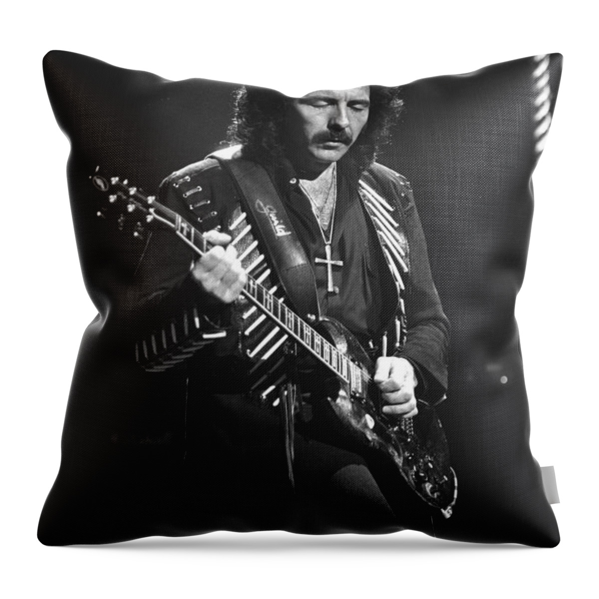 Black Sabbath Throw Pillow featuring the photograph Black Sabbath by Concert Photos