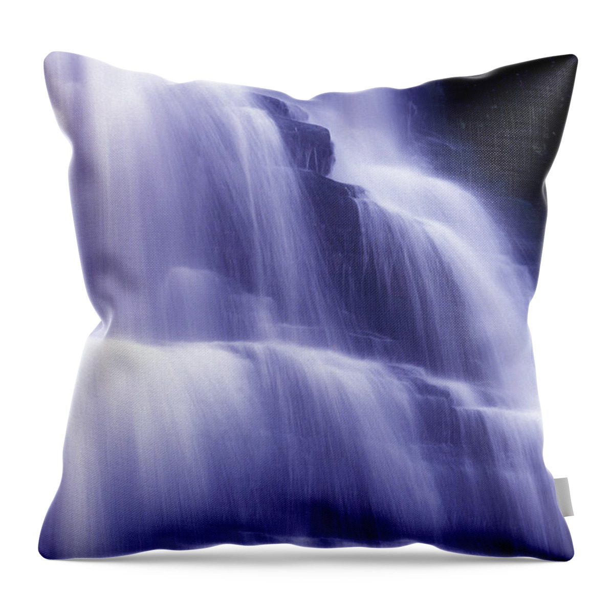 Water Throw Pillow featuring the photograph Blue Falls by Paul W Faust - Impressions of Light