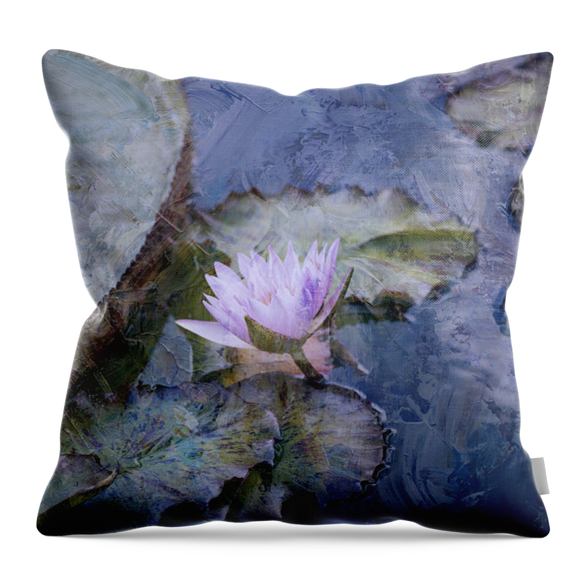Blue Throw Pillow featuring the photograph Blue by John Rivera
