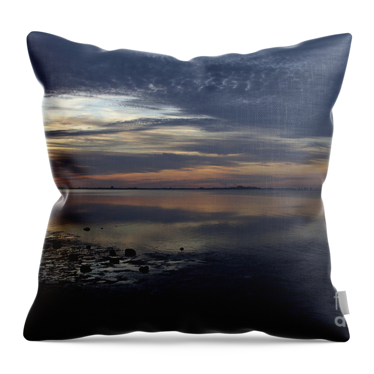 Sunrise Throw Pillow featuring the photograph Blue Morning by Meg Rousher
