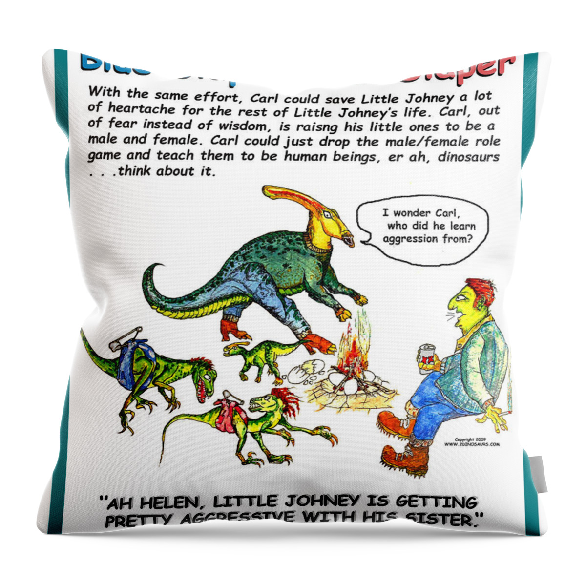 Alcohol Throw Pillow featuring the painting Blue Pink Counseling Poster by Michael Shone SR