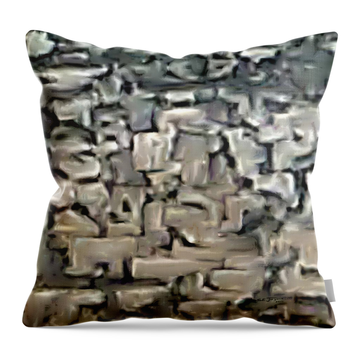 Boat Throw Pillow featuring the painting Boat Paint Two by Stephen Jorgensen