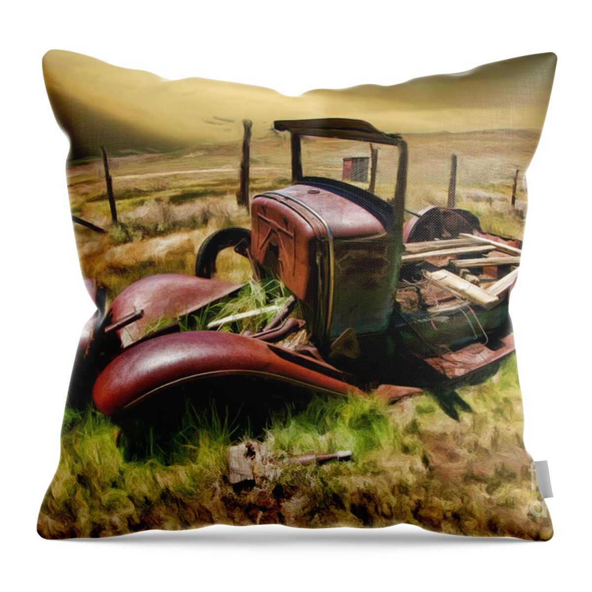 Bodie Classic Throw Pillow featuring the photograph Bodie Classic by Blake Richards