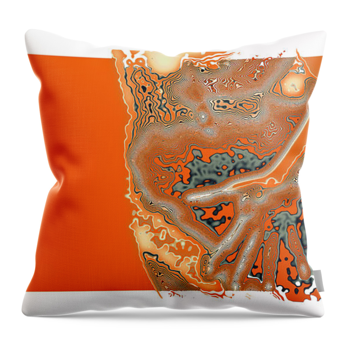 Abstract Throw Pillow featuring the photograph Body by Stelios Kleanthous