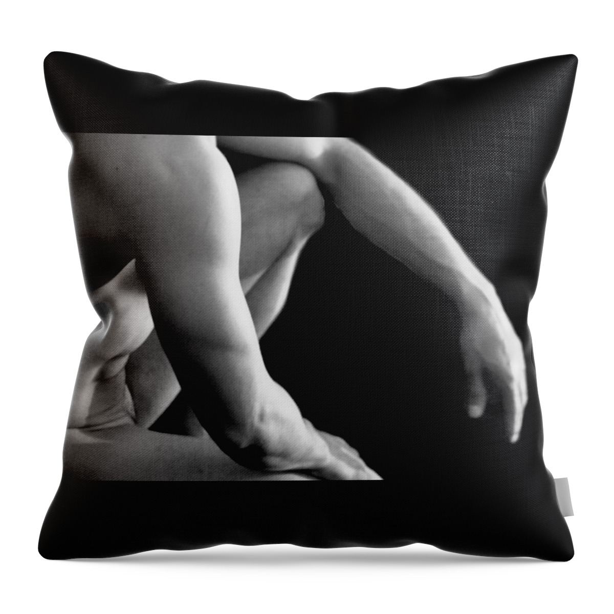 Nude Throw Pillow featuring the photograph BodyScapes 11 by Rick Saint