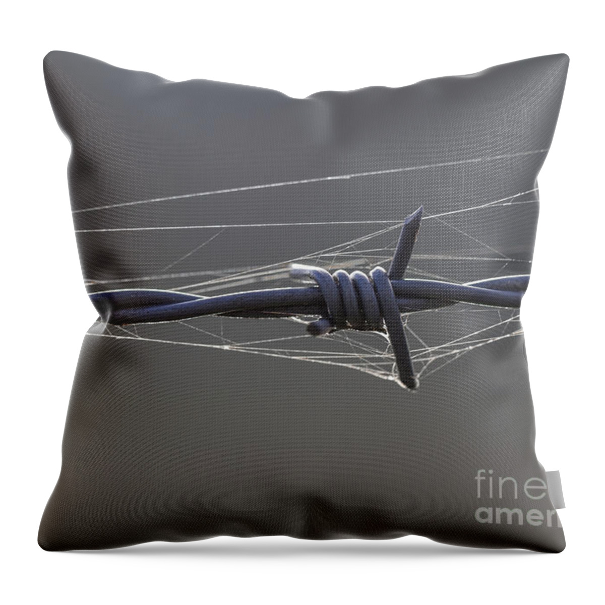 Clare Bambers Throw Pillow featuring the photograph Bondage. by Clare Bambers