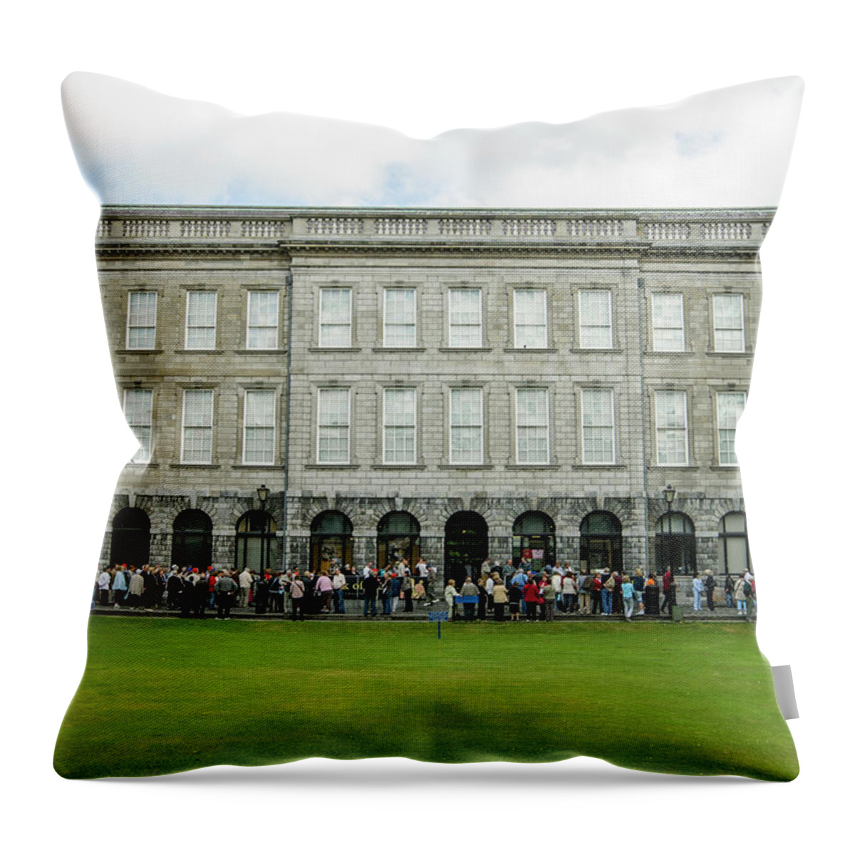 Dublin Throw Pillow featuring the photograph Book Of Kells, Trinity College, Dublin by John Harper