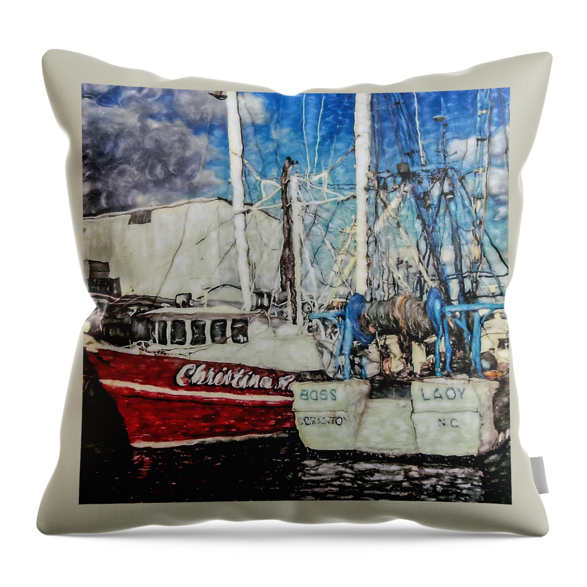 Christina Ann Throw Pillow featuring the photograph Boss Lady by Jerry Gammon
