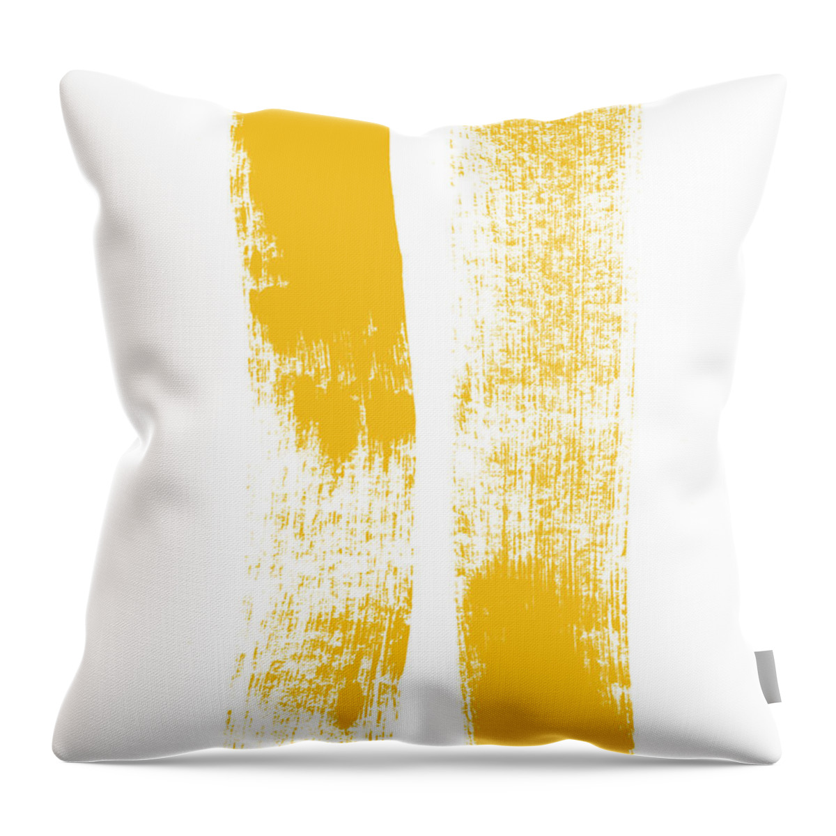 Minimal Abstract Painting Throw Pillow featuring the painting Both Sides Now by Linda Woods