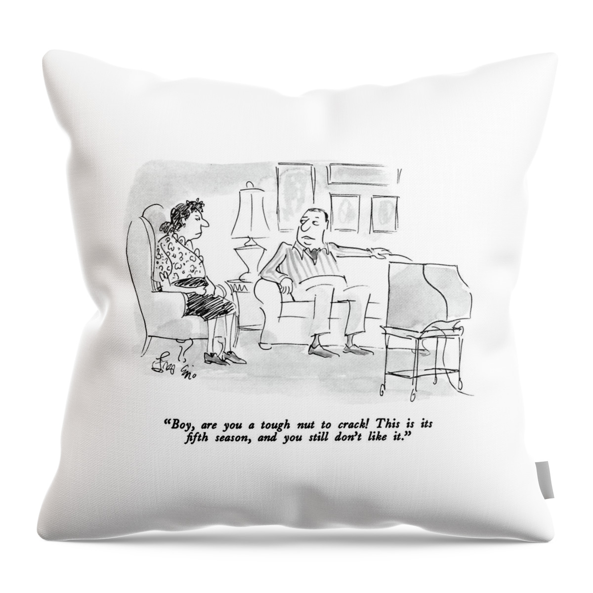 Boy, Are You A Tough Nut To Crack!  This Throw Pillow