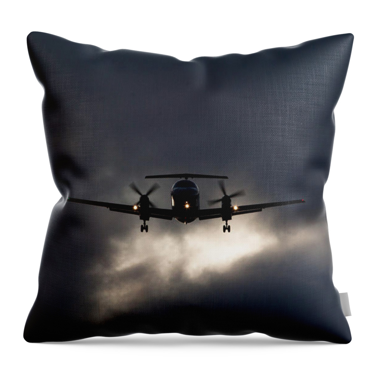 Skywest Throw Pillow featuring the photograph Brasilia Breakout by John Daly