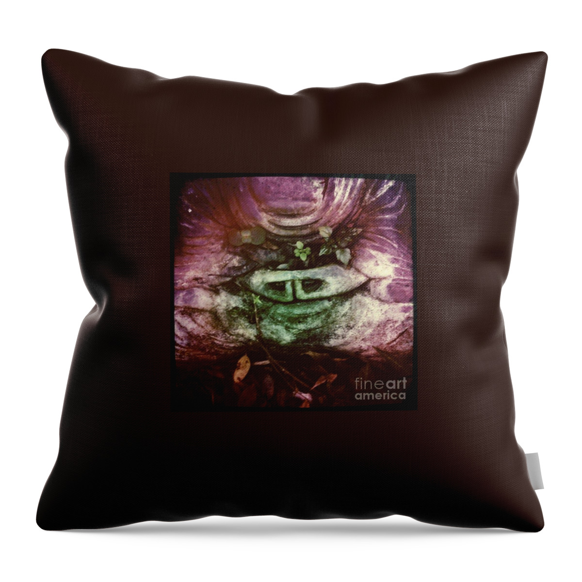 Buddha Throw Pillow featuring the photograph Breathe by Denise Railey