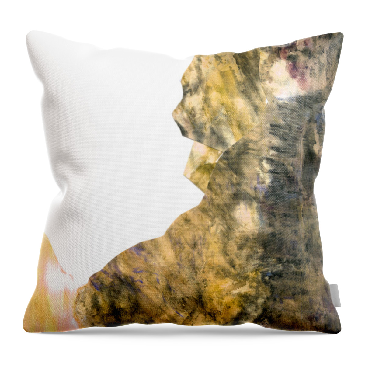 Breathe Throw Pillow featuring the painting Breathe by Mary Zimmerman