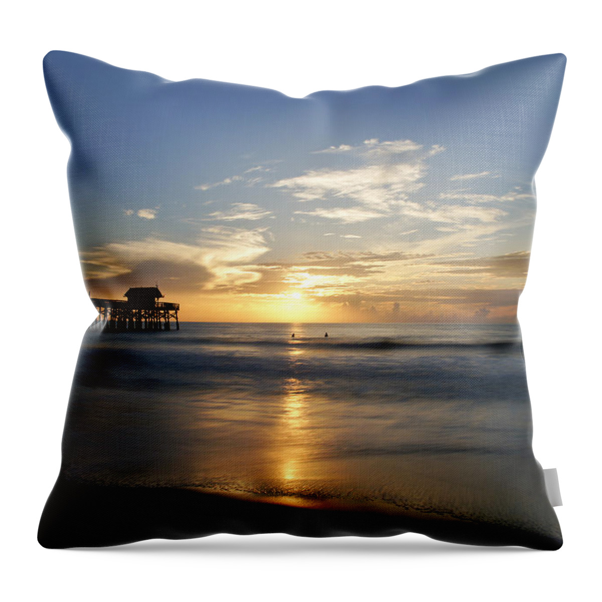Cocoa Beach Throw Pillow featuring the photograph Breathtaking Cocoa Beach by Brian Kamprath