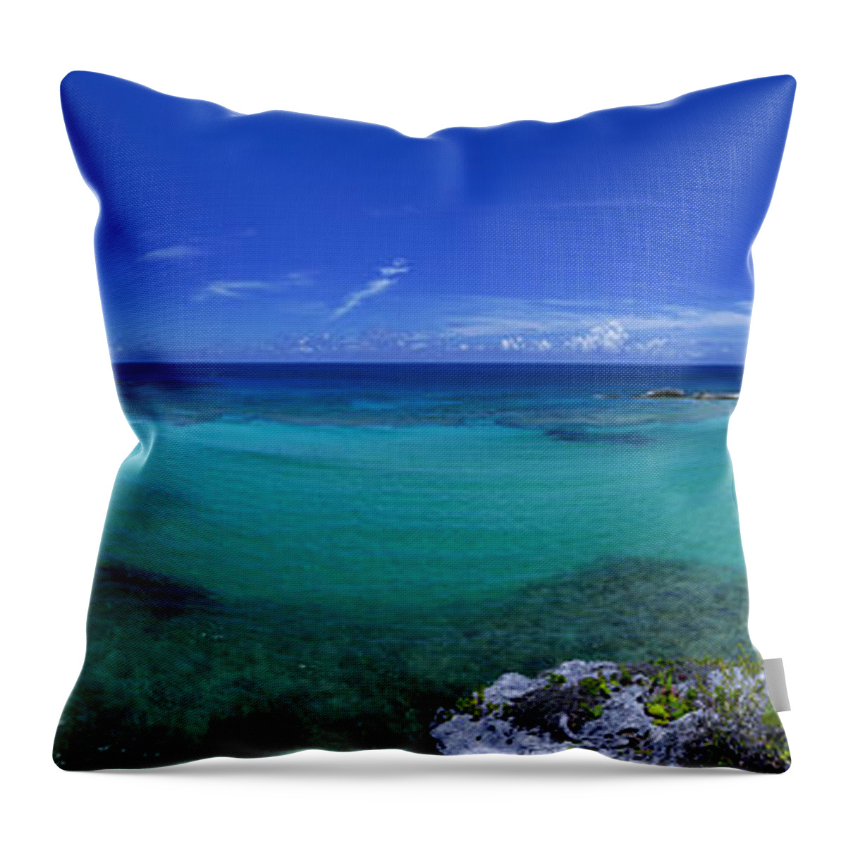Beach Throw Pillow featuring the photograph Breezy View by Chad Dutson