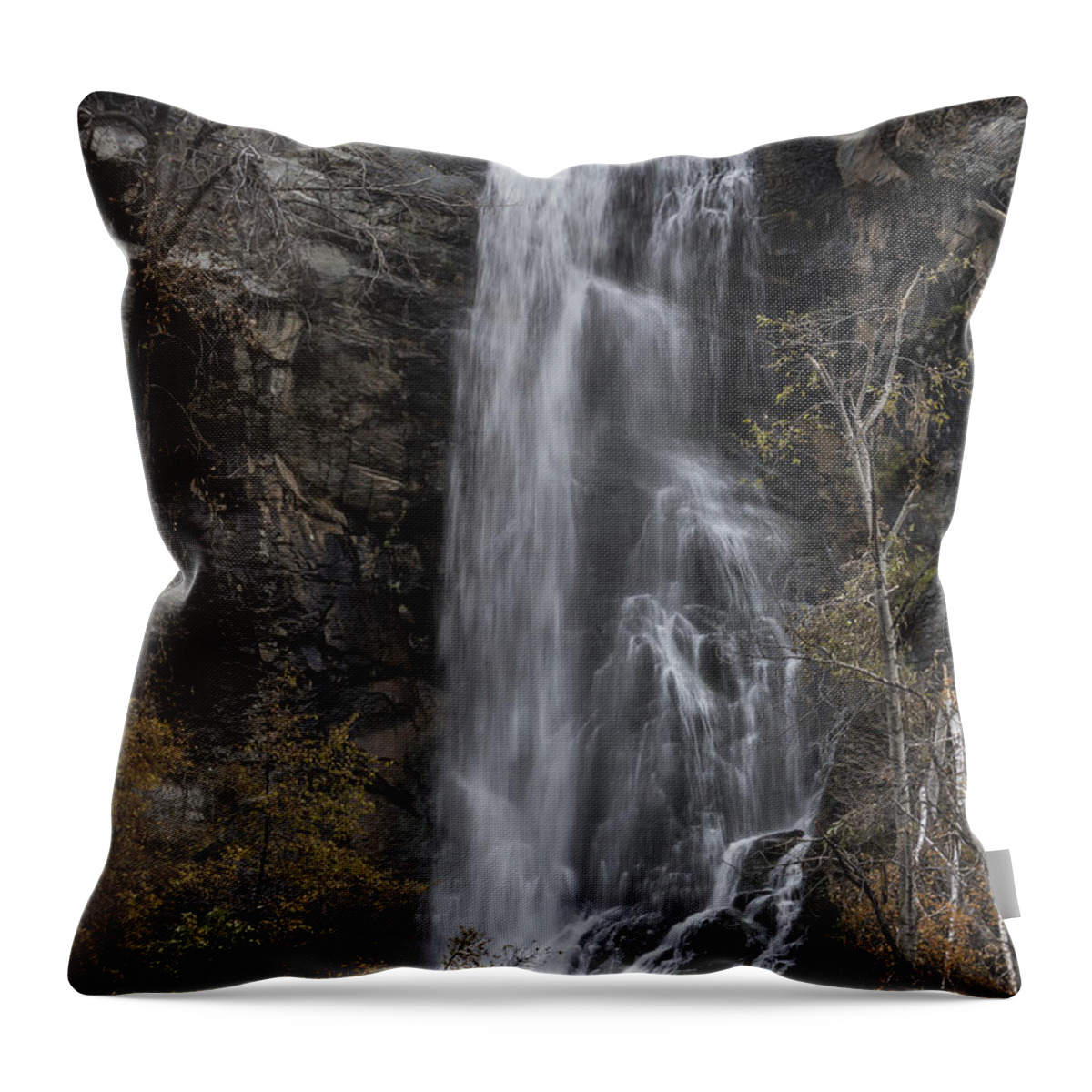 South Dakota Throw Pillow featuring the photograph Bridal Veil by Steve Triplett