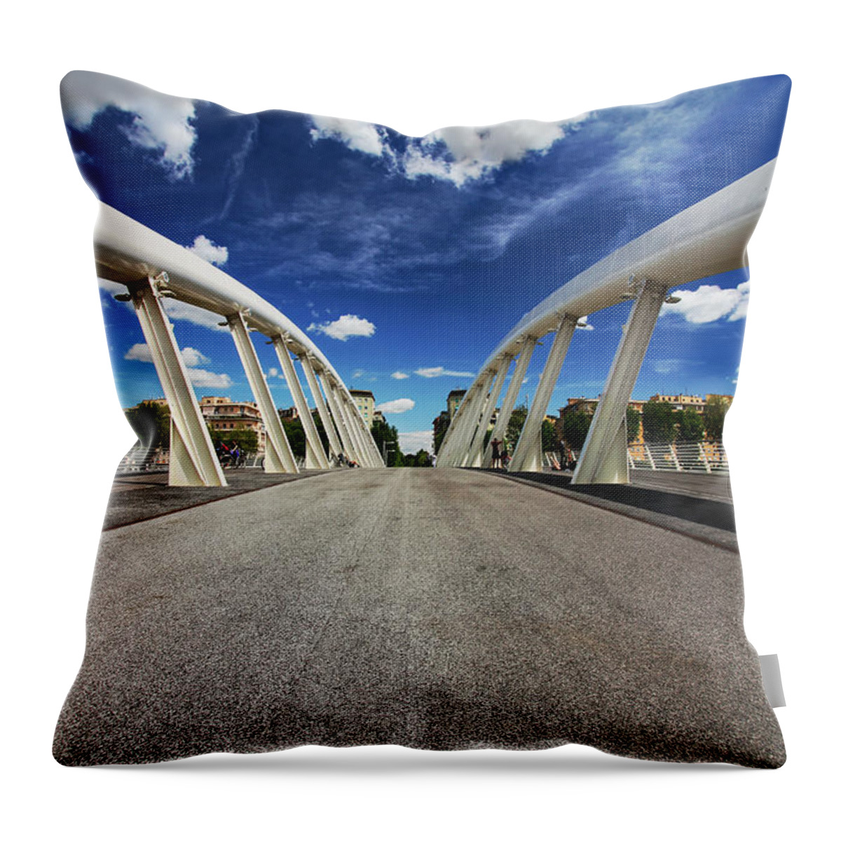 Bridge Throw Pillow featuring the photograph Bridge Arch by Stefano Senise