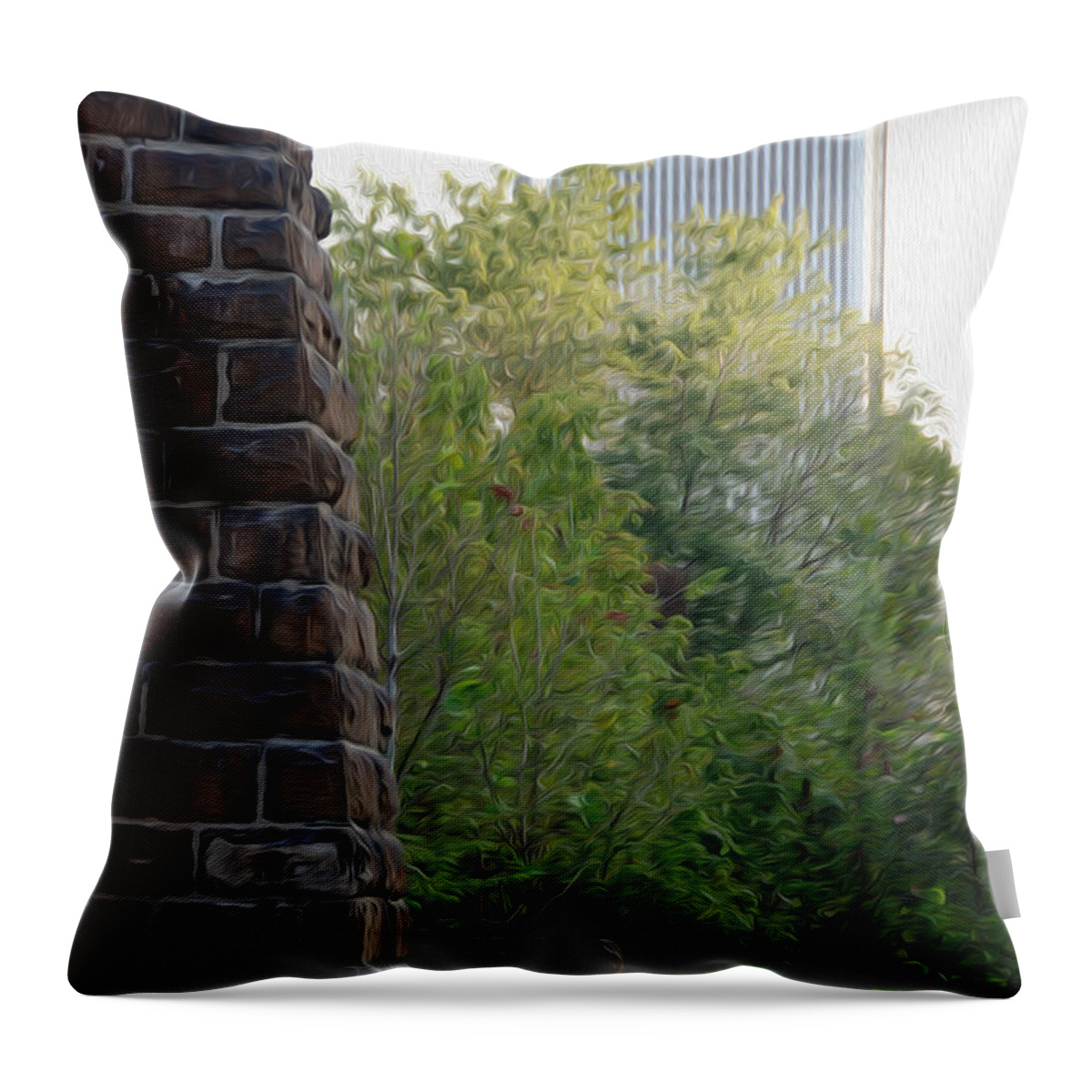 Historic Throw Pillow featuring the digital art Bridge to the Future by Kelvin Booker