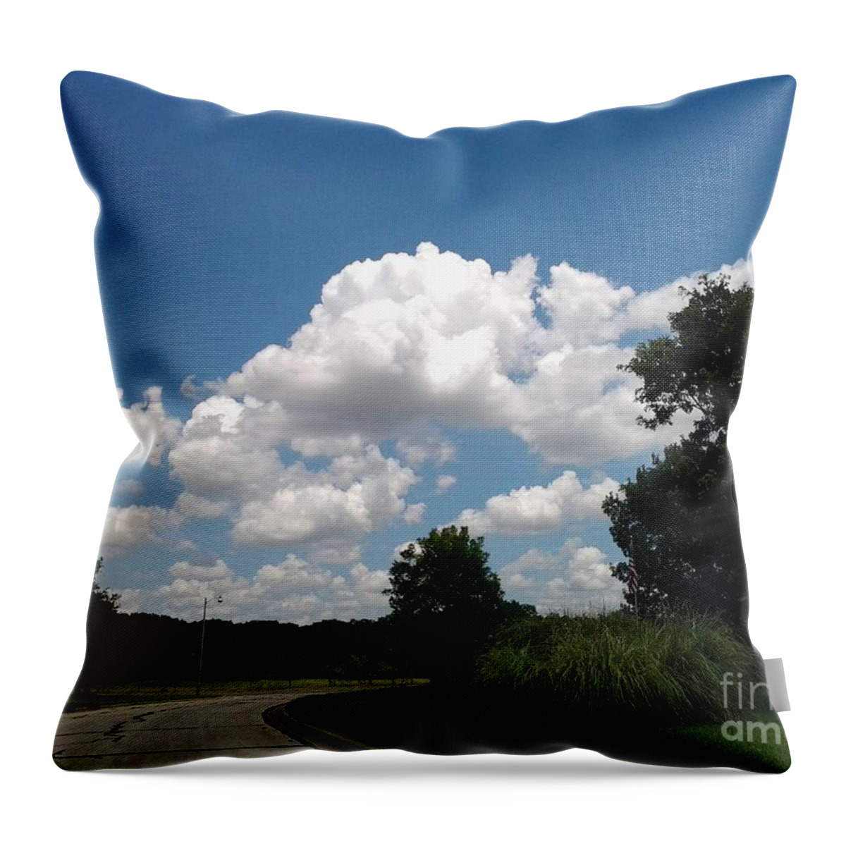 Clouds Throw Pillow featuring the photograph Brilliant clouds by Susan Williams