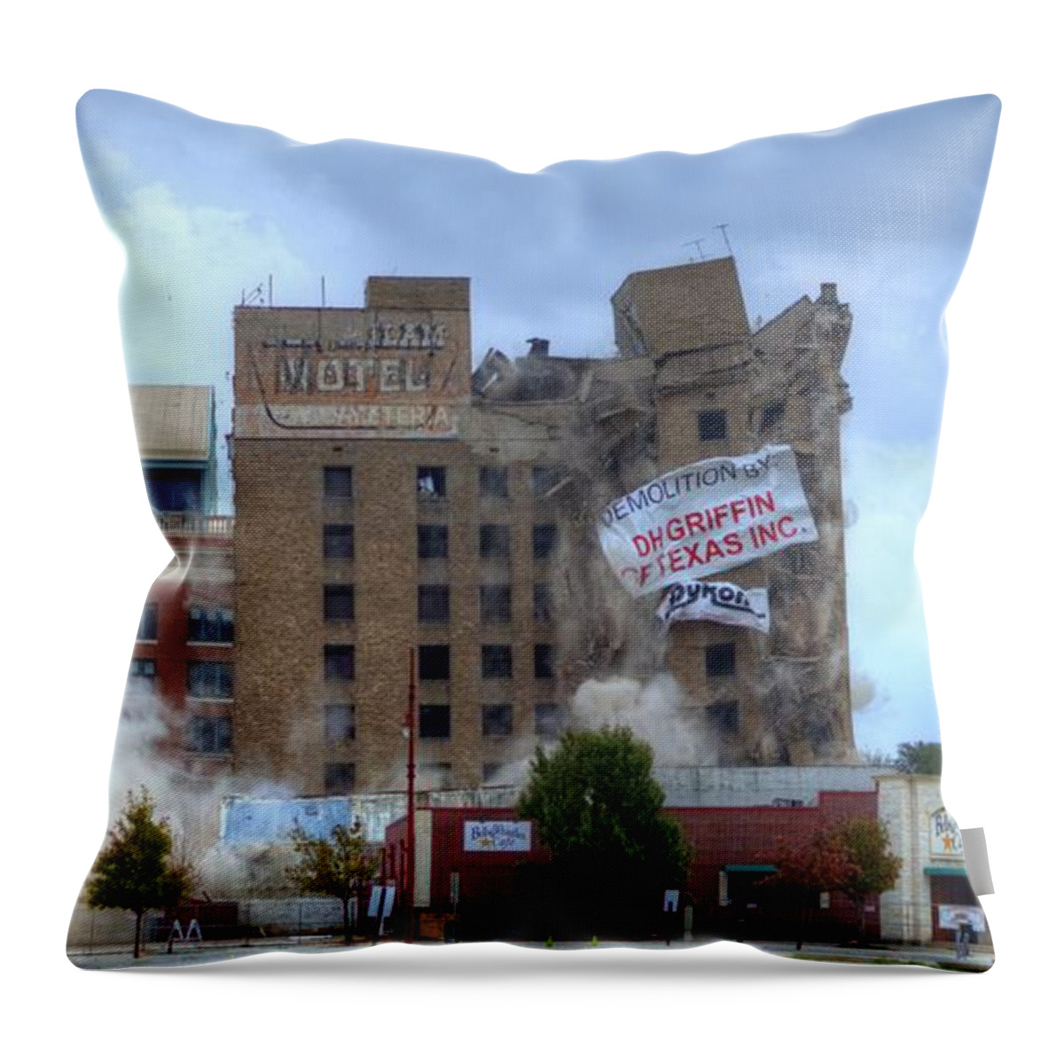 D.h. Griffin Throw Pillow featuring the photograph Bringing down the House 2 by David Morefield