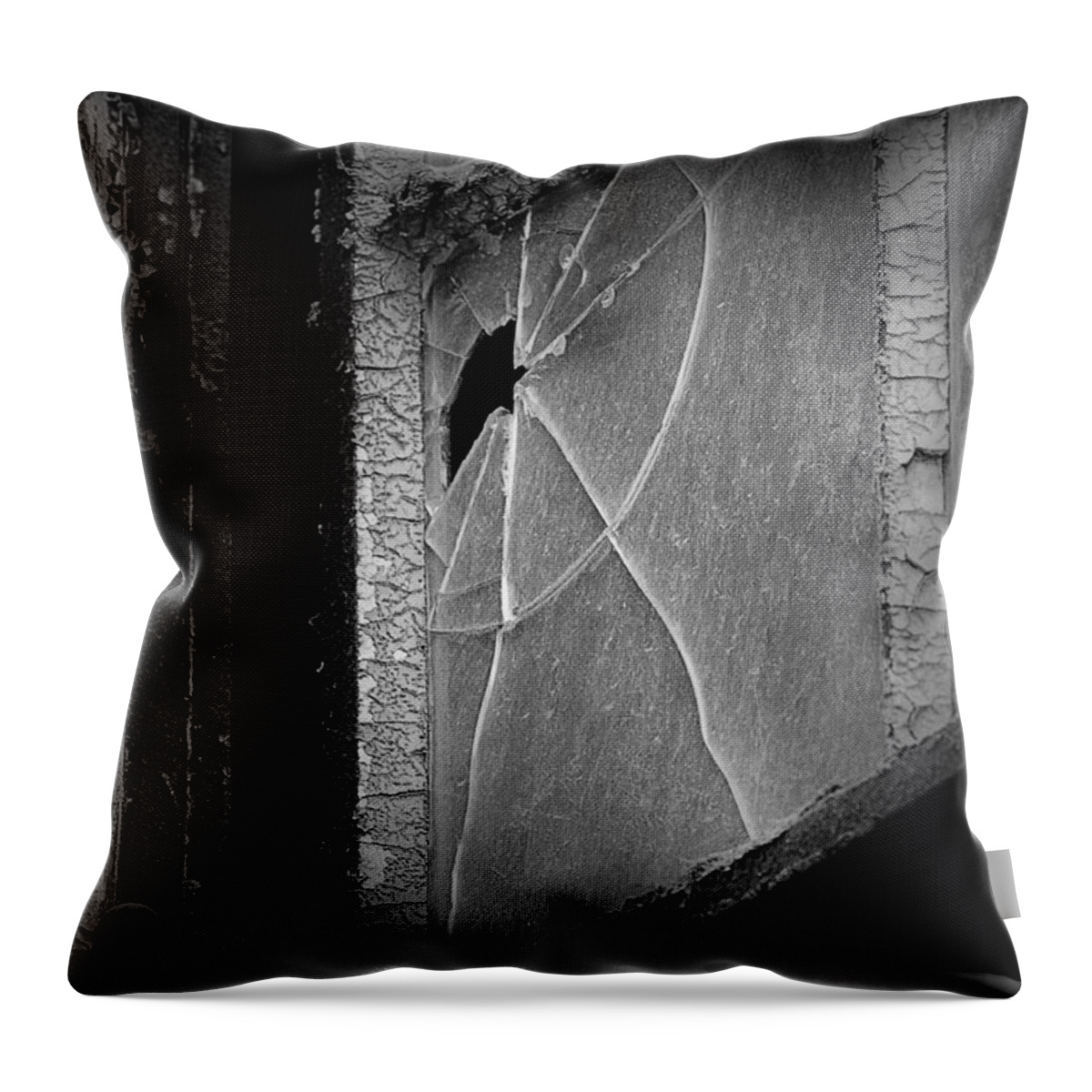 Architecture Throw Pillow featuring the photograph Broken By Denise Dube by Denise Dube