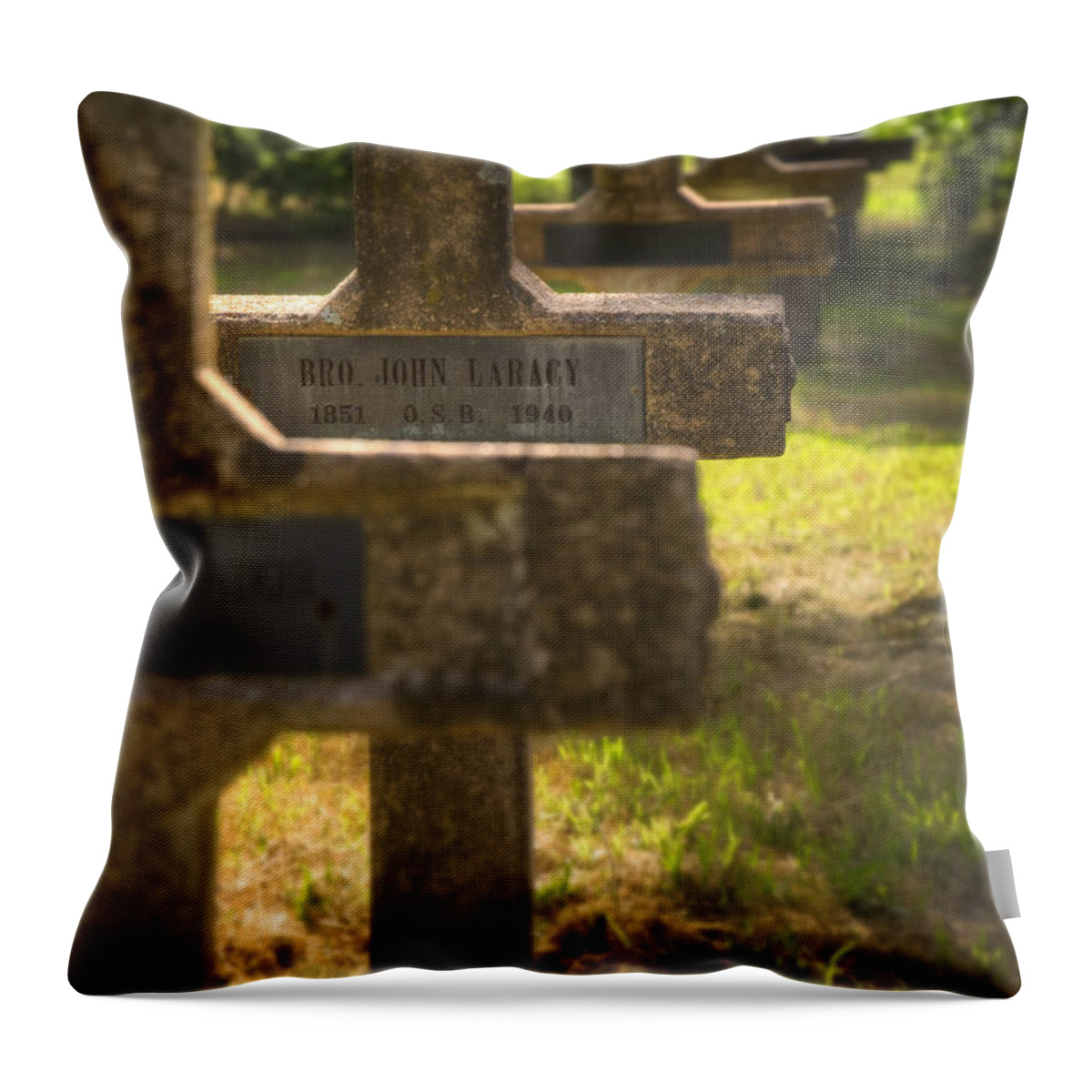 Sacred Throw Pillow featuring the photograph Brother John by Ricky Barnard