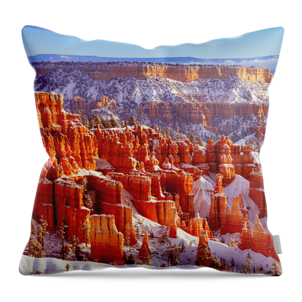 Bryce Canyon National Park Throw Pillow featuring the photograph Bryce Canyon Panorama by Benedict Heekwan Yang