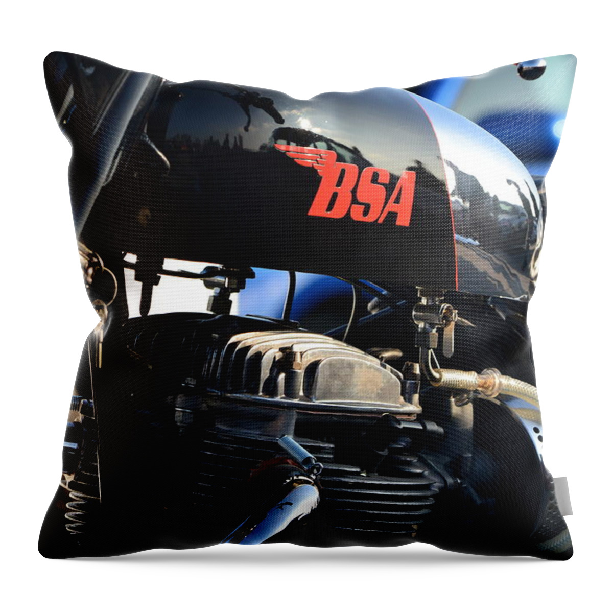  Throw Pillow featuring the photograph BSA by Dean Ferreira