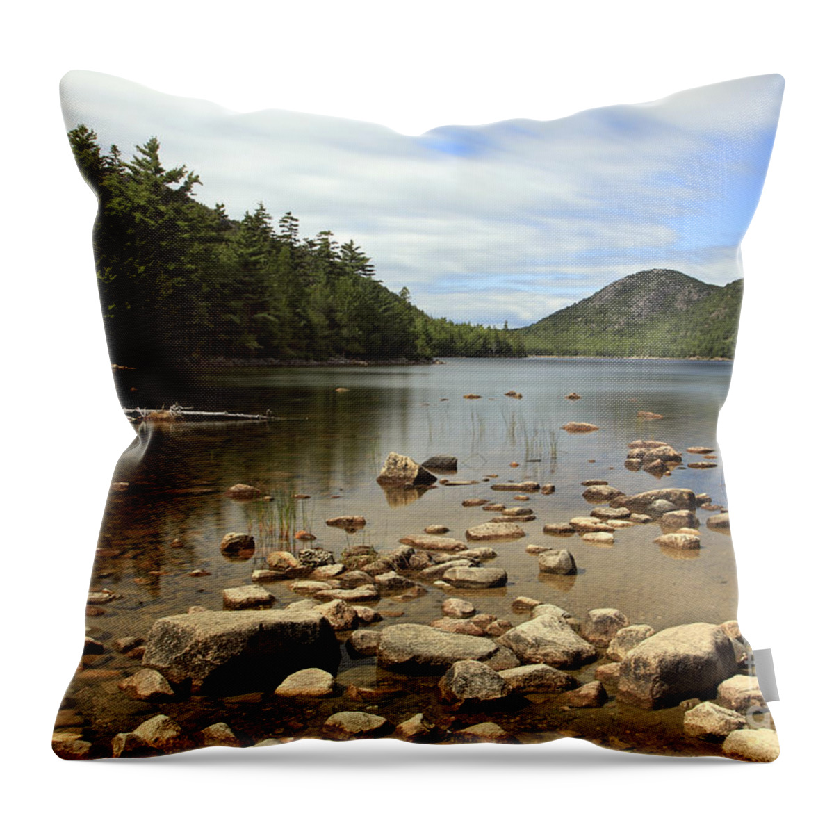 Maine Throw Pillow featuring the photograph Bubbles by Karin Pinkham