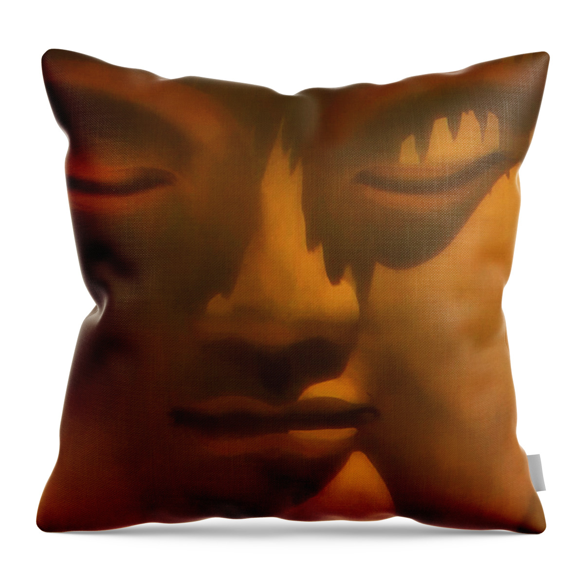 Buddha Throw Pillow featuring the photograph Buddha At Rest by Kandy Hurley