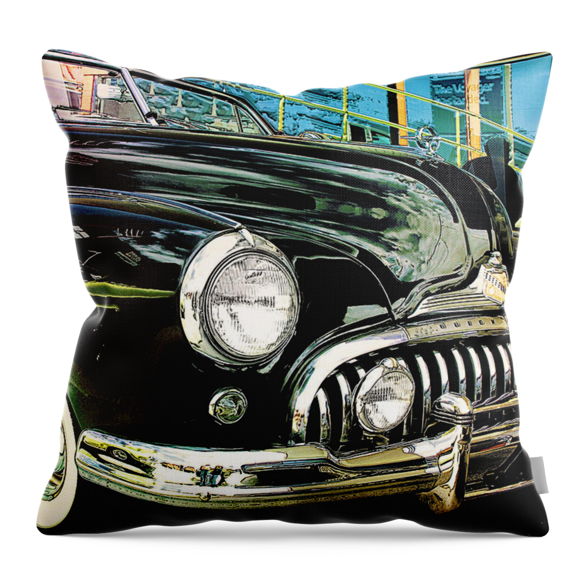 Buick Throw Pillow featuring the photograph Buick by John Anderson