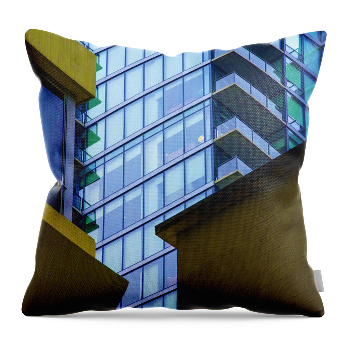  Throw Pillow featuring the photograph Building Abstract No.1 by Raymond Kunst