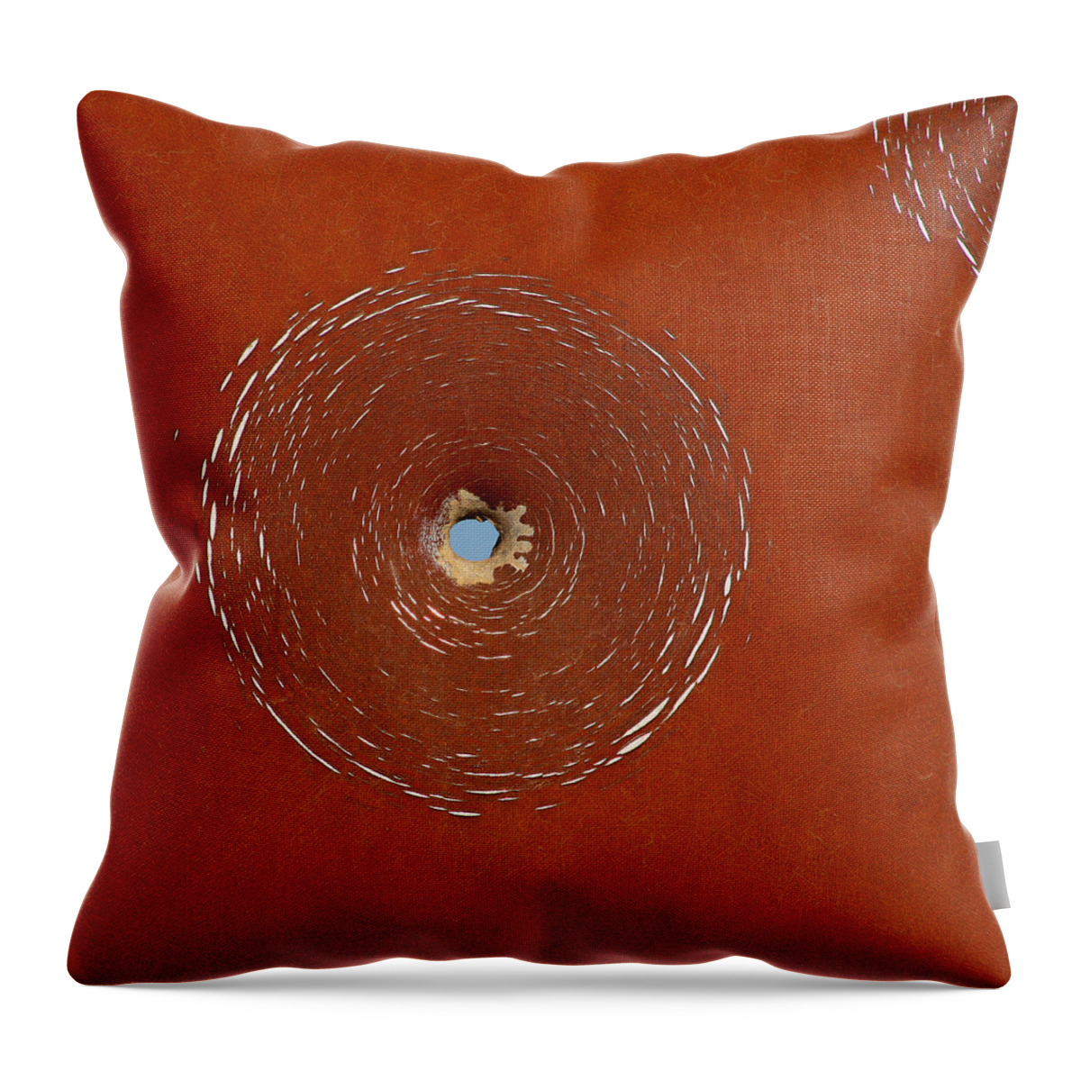 Bullet Throw Pillow featuring the photograph Bullet Hole Patterns by Art Block Collections