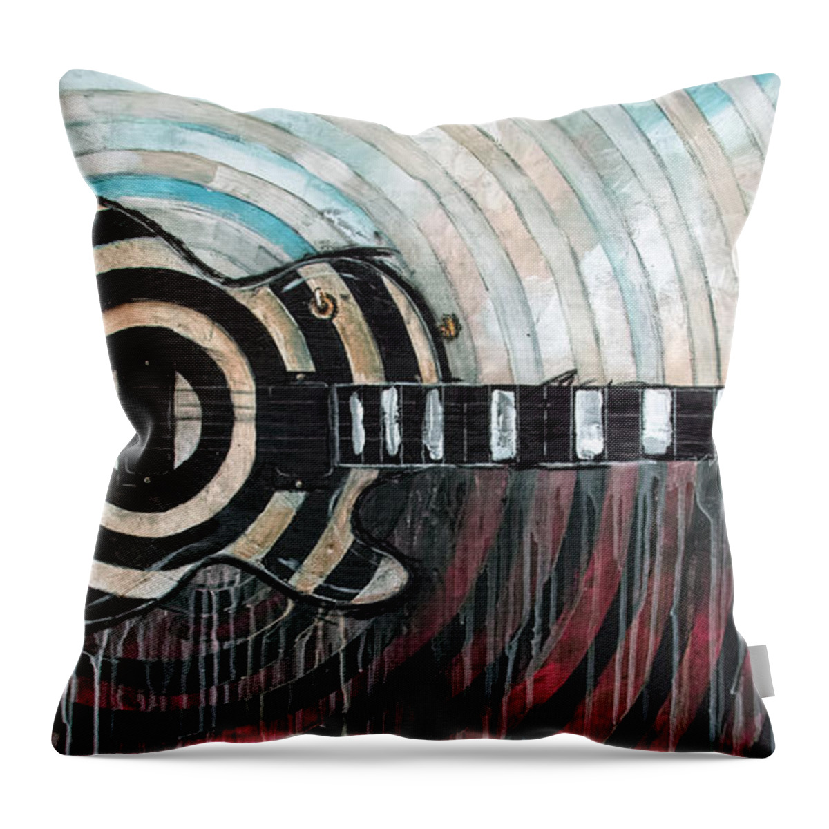 Music Throw Pillow featuring the painting The Grail by Sean Parnell