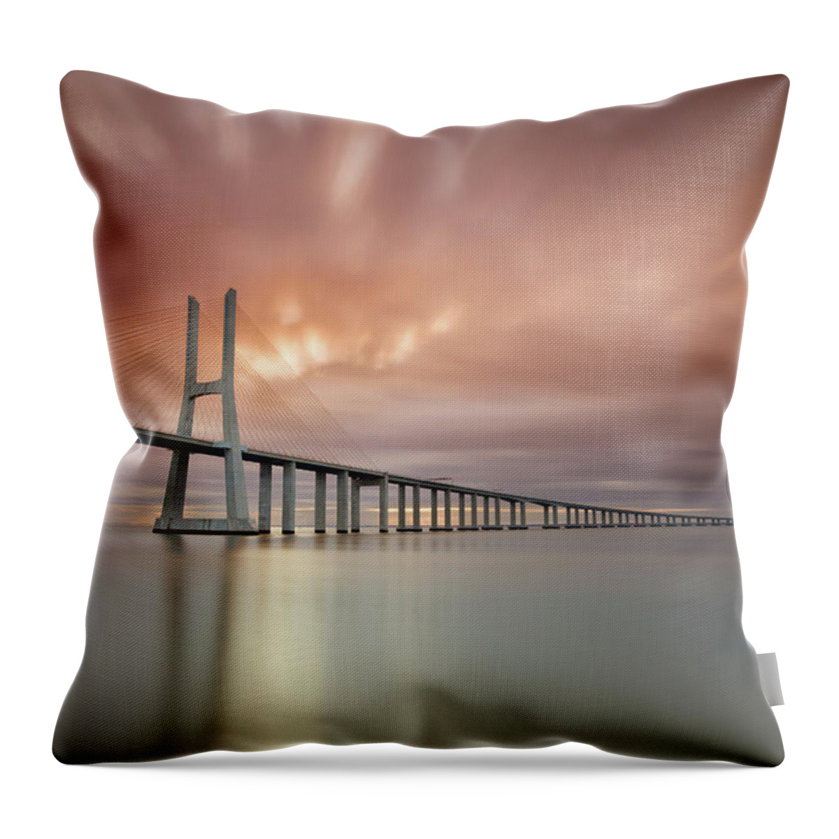 Tranquility Throw Pillow featuring the photograph Burn, Fire Burn by Landscape Photography
