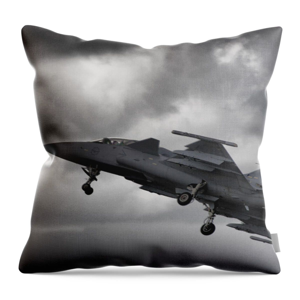 Saab Throw Pillow featuring the photograph Burn Off by Paul Job