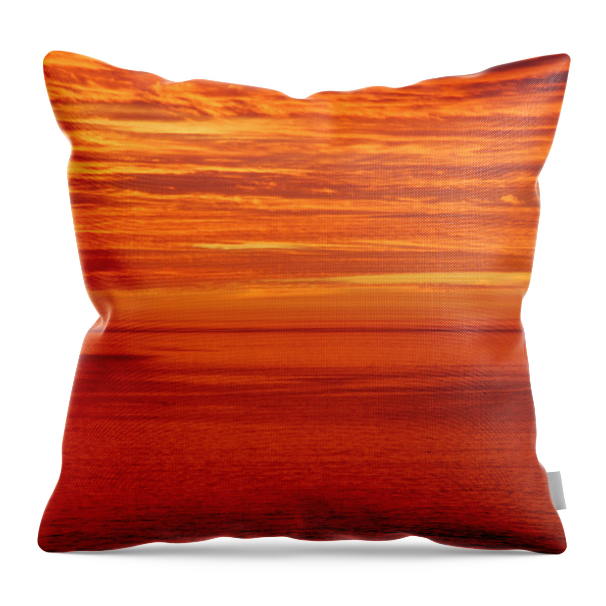 Sunset Throw Pillow featuring the photograph Burning Sky by Steed Edwards