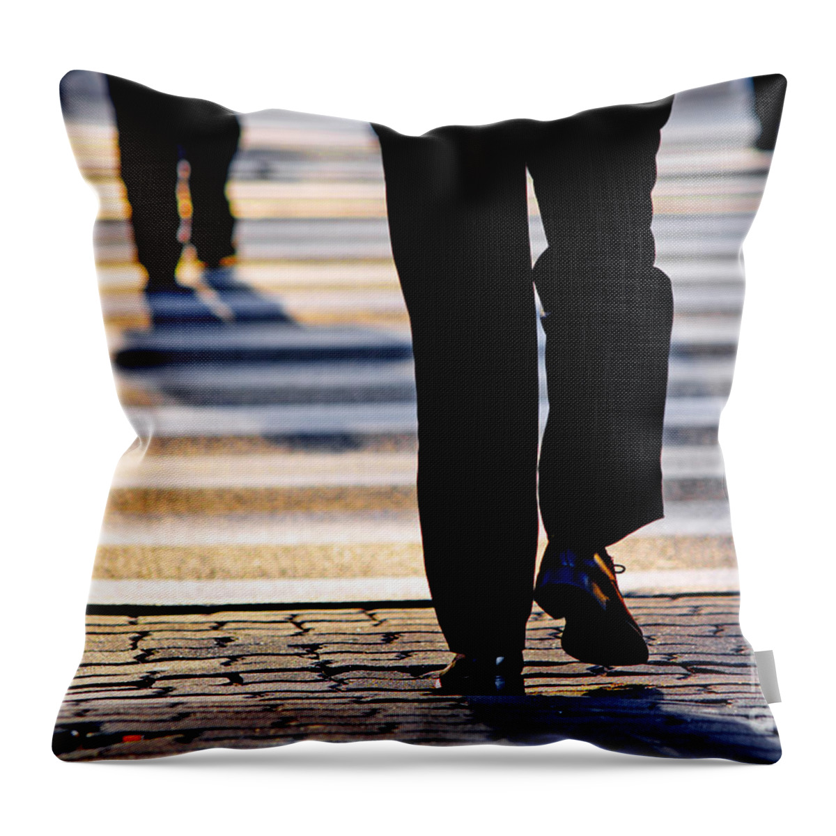 Adult Throw Pillow featuring the photograph Business people background by Michal Bednarek