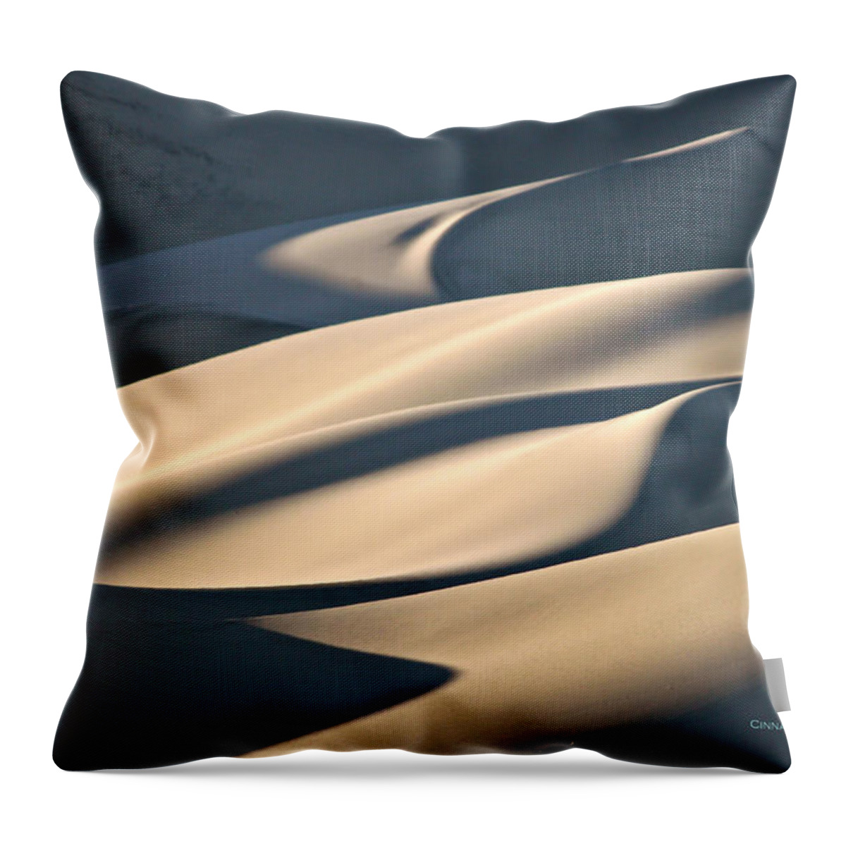 Eureka Sand Dunes Throw Pillow featuring the photograph Cake Frosting by Michael Cinnamond