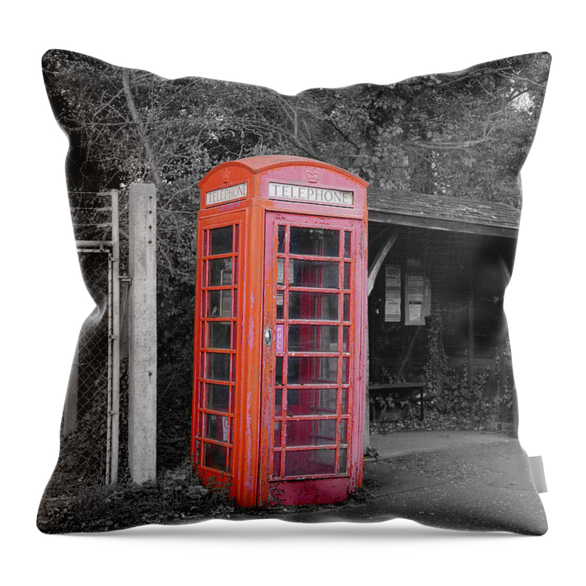 Richard Reeve Throw Pillow featuring the photograph Call me from Hilborough by Richard Reeve